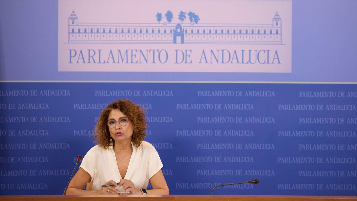 Secretaria general del PSOE-A y portavoz parlamentaria, María Jesús Montero / Salva Castizo