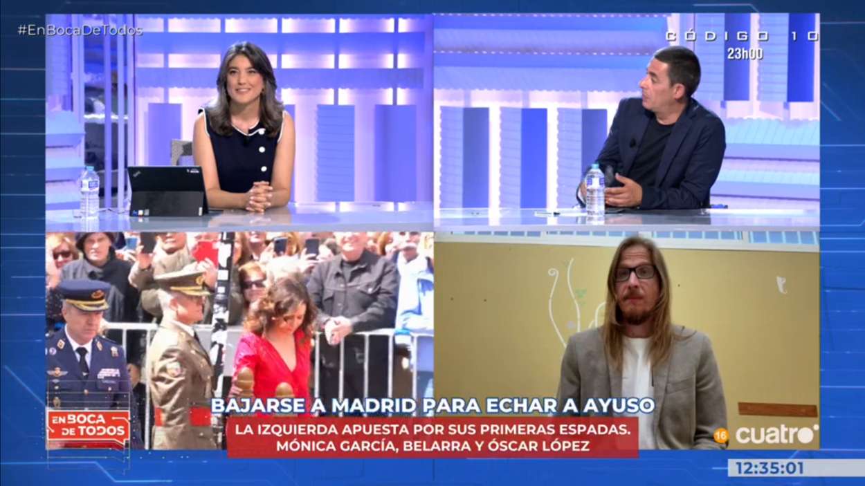 Manuela Bergetot, Antonio Naranjo y Pablo Fernández en 'En boca de todos'