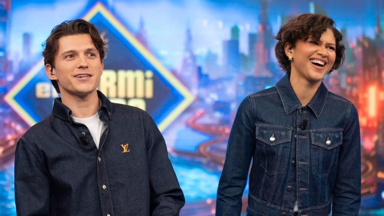 Zendaya y Tom Holland durante su visita en 'El Hormiguero'