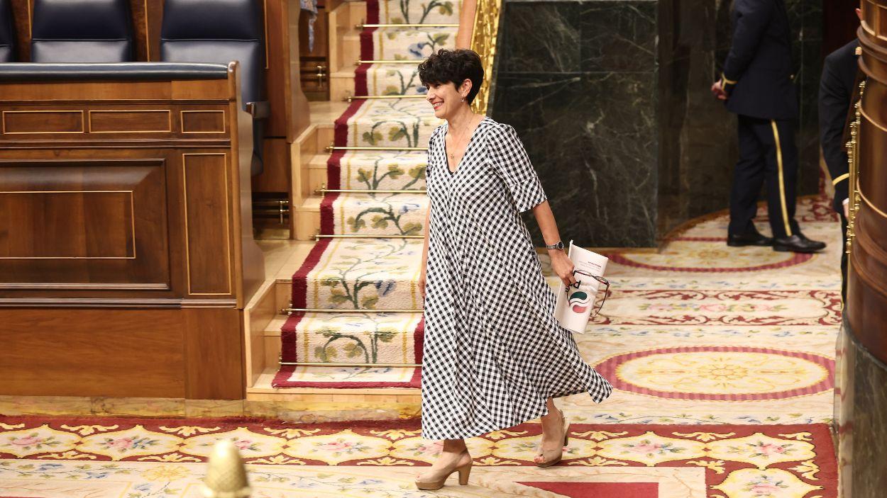 La diputada del PNV, Maribel Vaquero, en el Congreso de los Diputados. EP