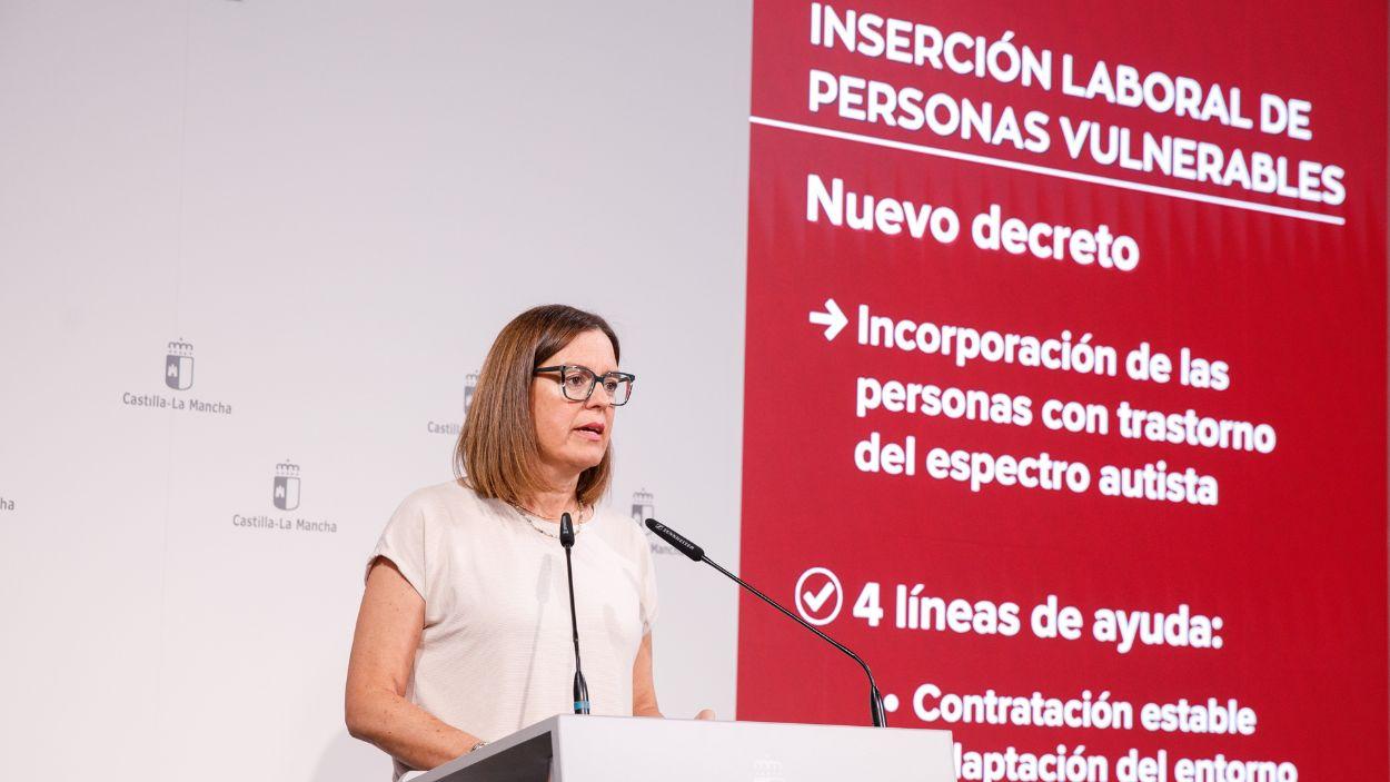 La consejera portavoz del Gobierno de Castilla La Mancha, Esther Padilla. JCCM. 
