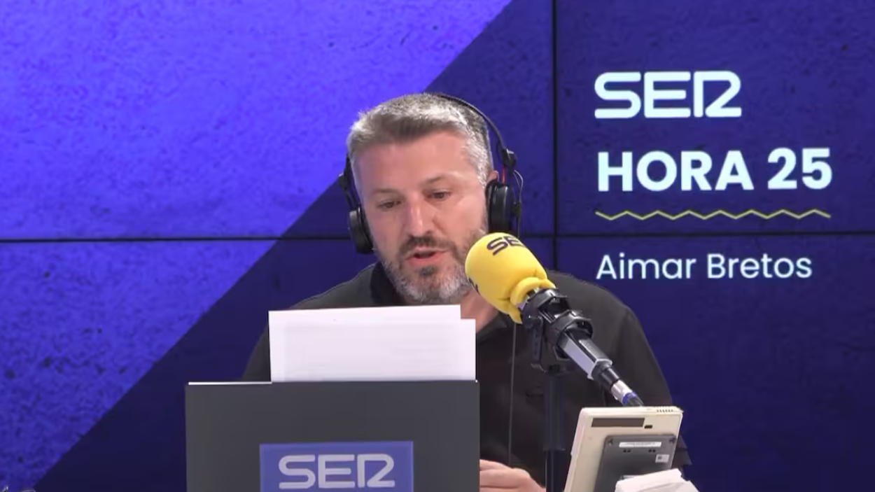 Aimar Bretos en 'Hora 25'. PRISA