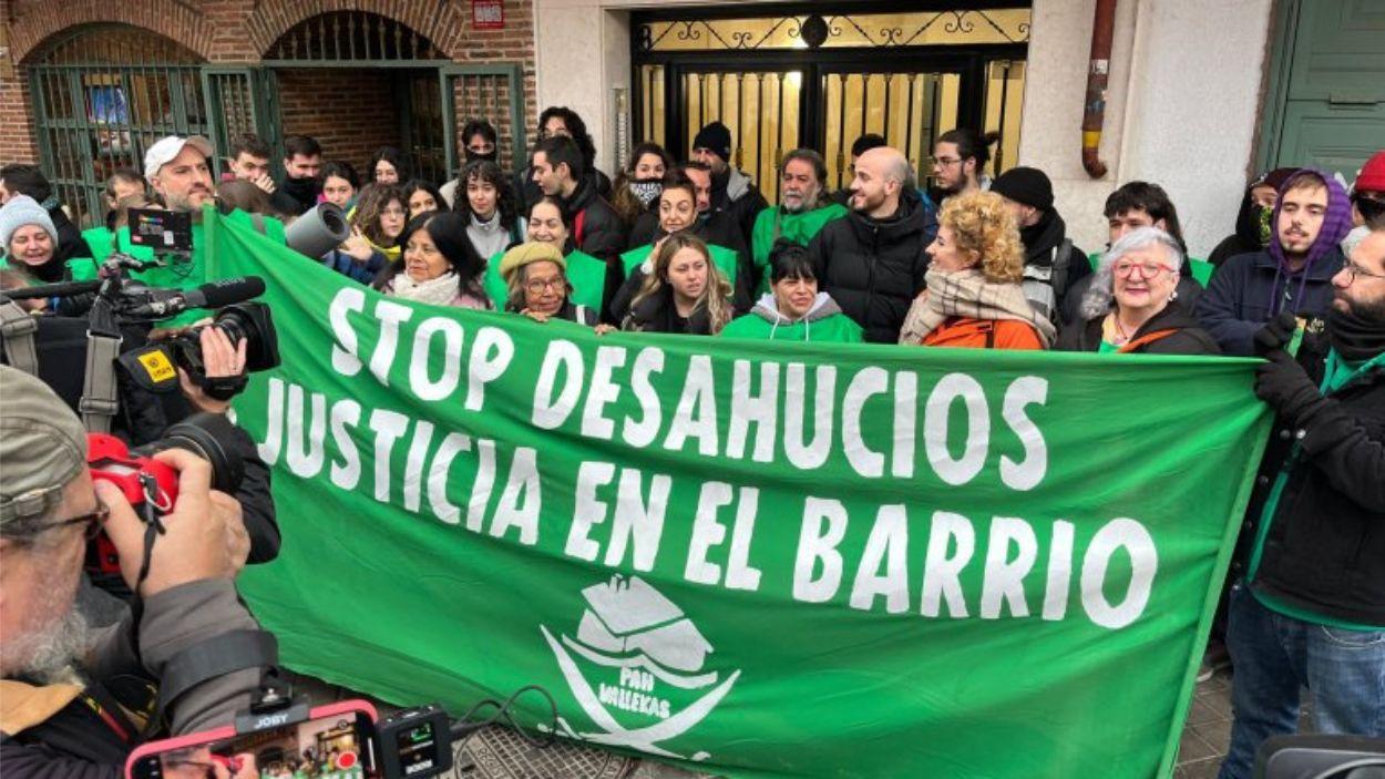 Imagen de una movilización anterior de PAH Vallekas.