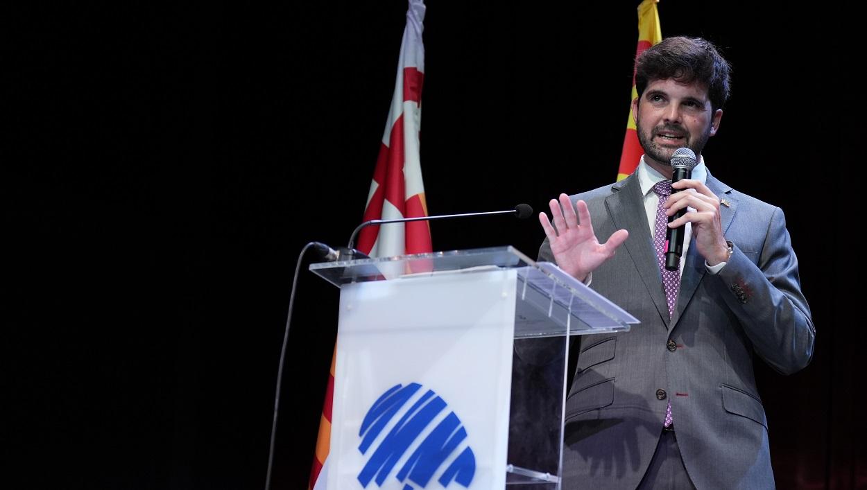 El candidato de Aliança Catalana a la alcaldía de Barcelona, Jordi Aragonès. EP