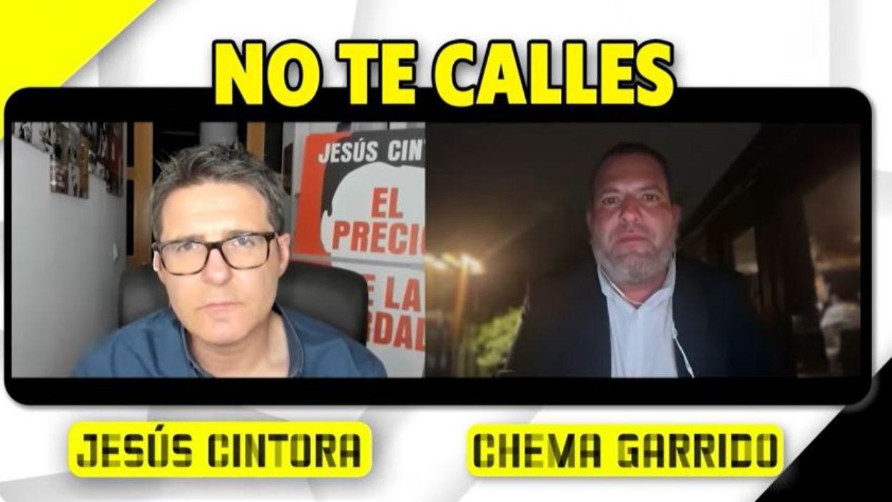 Chema Garrido y Jesús Cintora. YouTube