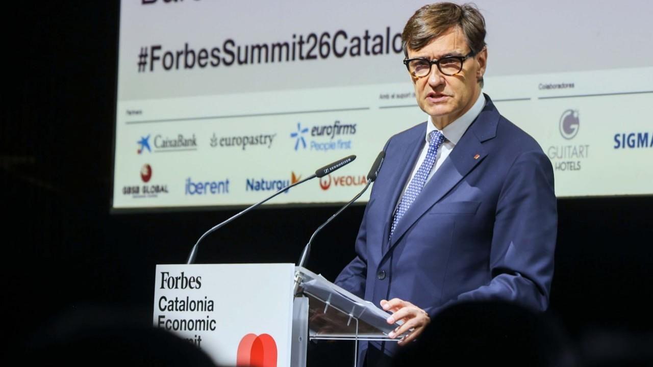 El presidente de la Generalitat de Cataluña en el foro 'Forbes Catalonia Economic Summit'. Rubén Moreno