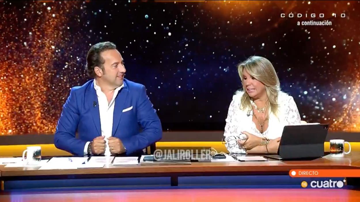 Iker Jiménez y Carmen Porter en 'Horizonte'. MEDIASET.