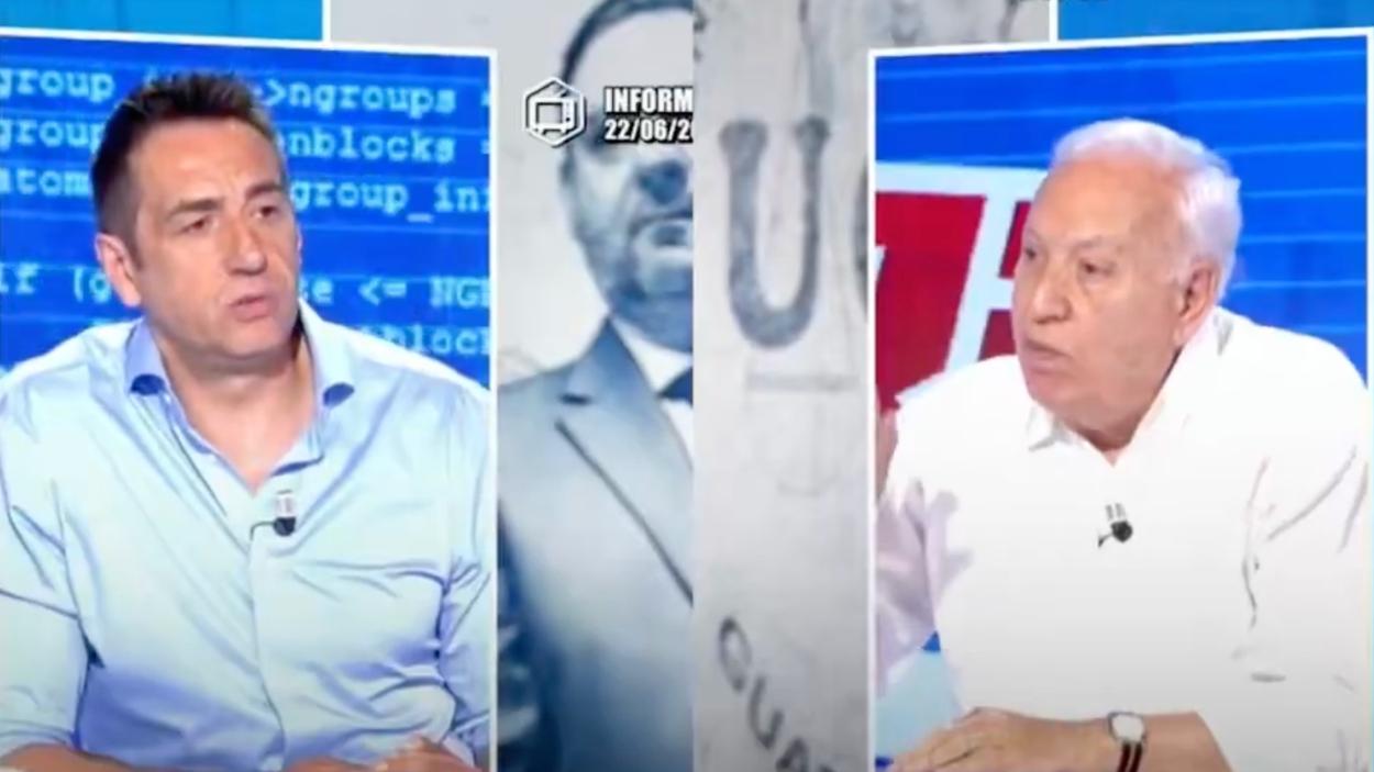Emilio Delgado y García-Margallo en 'Todo es Mentira'. MEDIASET.