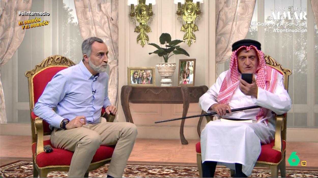 Los 'alter ego' Felipe VI y Juan Carlos I en 'El Intermedio'. ATRESMEDIA. 