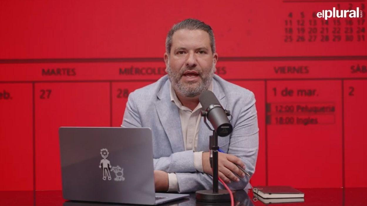 El director de ElPlural.com, José María Garrido, en un nuevo episodio de 'La Mesa del Director'.