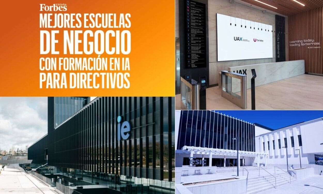 Forbes sitúa a IE Business School, ESIC y The Valley como las escuelas de negocio líderes en formación en IA aplicada a la empresa. SERVIMEDIA