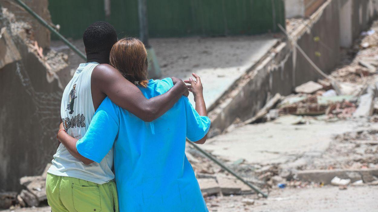 Imagen de personas en el terremoto de Venezuela. EP.
