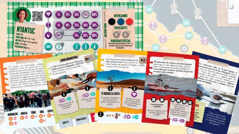 Ejemplo de cartas del juego 'Refugio'