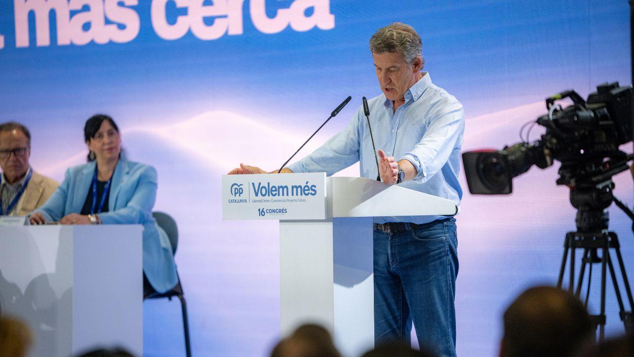 El presidente del PP, Alberto Núñez Feijóo. EP.