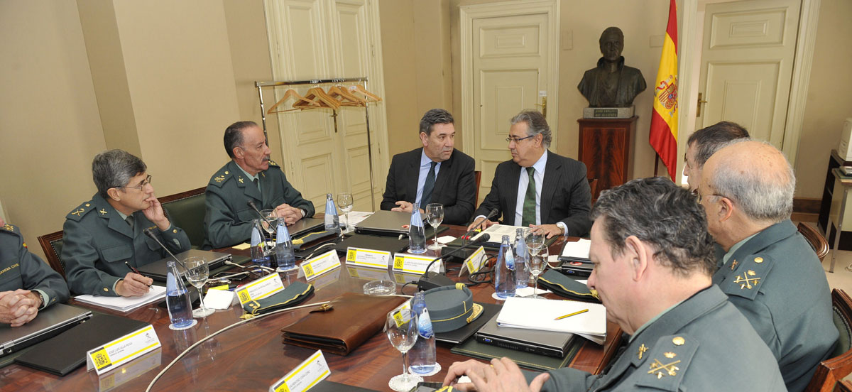 El ministro del Interior, Juan Ignacio Zoido, asiste a la reunión del Consejo Superior de la Guardia Civil