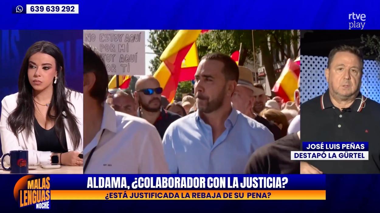 José Luis Peñas en 'Malas Lenguas Noche'. RTVE. 
