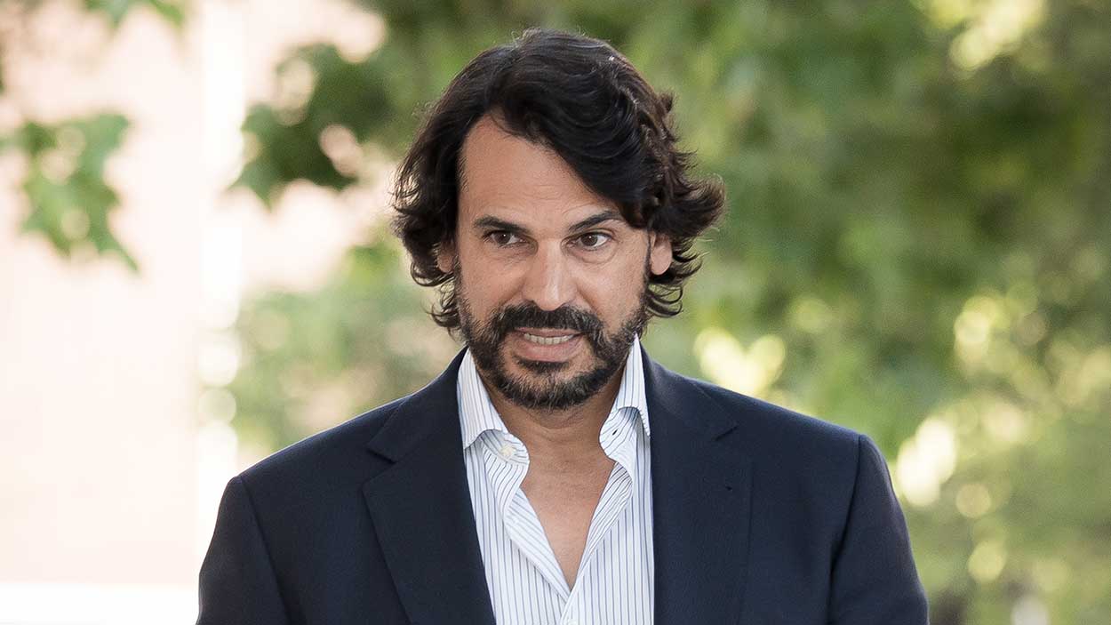 La pareja de la presidenta de la Comunidad de Madrid, Alberto González Amador, a su llegada a los Juzgados de Plaza de Castilla. EP