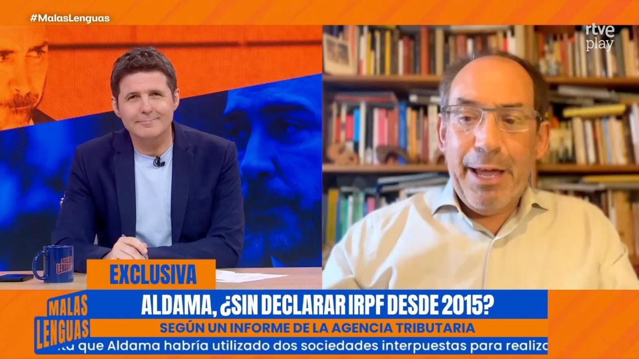 Jesús Cintora y Joaquín Urías en 'Malas Lenguas'. RTVE. 