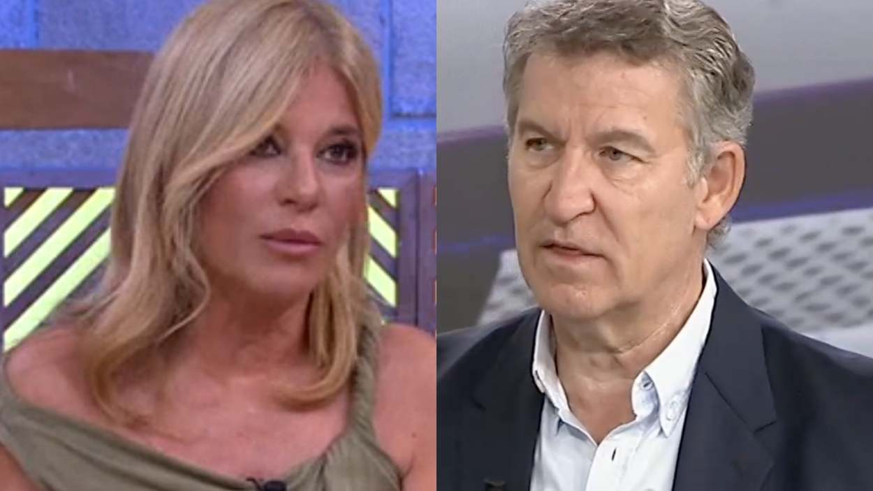 Esther Palomera y Alberto Núñez Feijóo (RTVE)