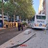 Accidente en la Rambla Ferran de Lleida. Bombers de la Generalitat