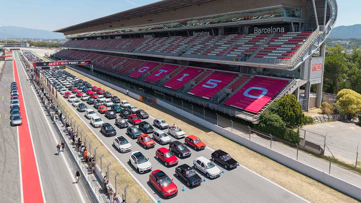 Aniversario de Golf GTI en Golf GTI 50 Fest (Volkswagen)