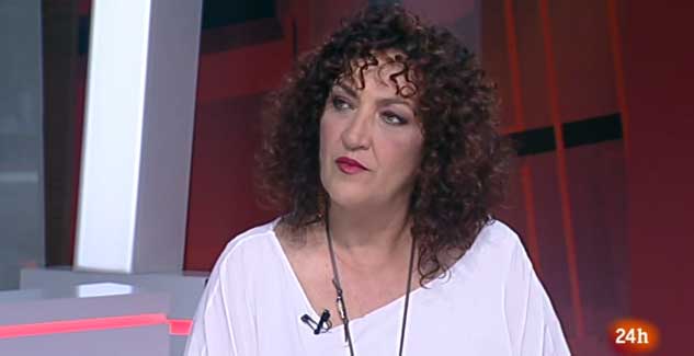 Captura de Libertad Martínez en la tertulia del 24 Horas de TVE