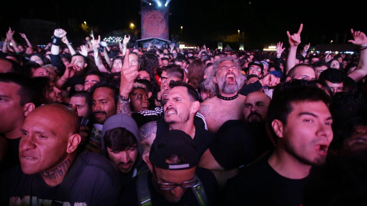 El público durante el concierto de la banda de música Pantera, en el Resurrection Fest, a 29 de junio de 2023, en Viveiro, Lugo, Galicia (España). 