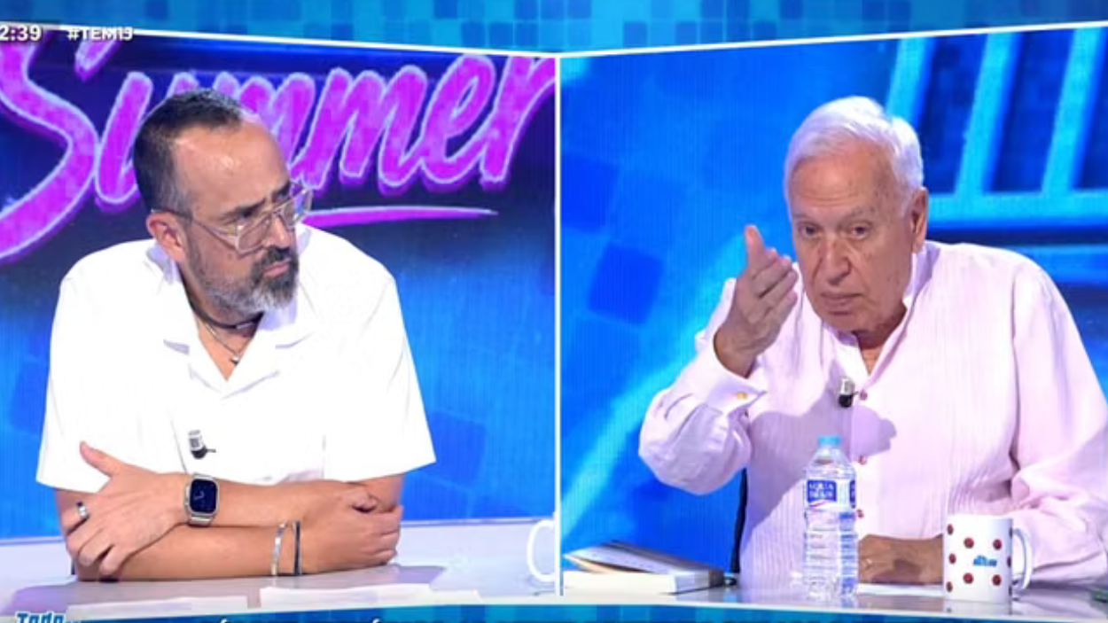 Risto Mejide y Margallo. Mediaset