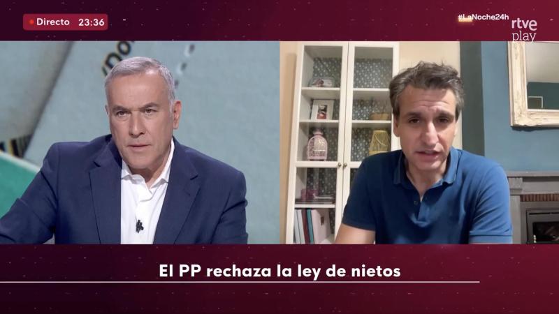 Xabier Fortes y Lluís Orriols en 'La Noche de 24 Horas'. RTVE.