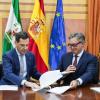 Moreno (PP) y Gavira (Vox) firman el acuerdo de investidura / EP