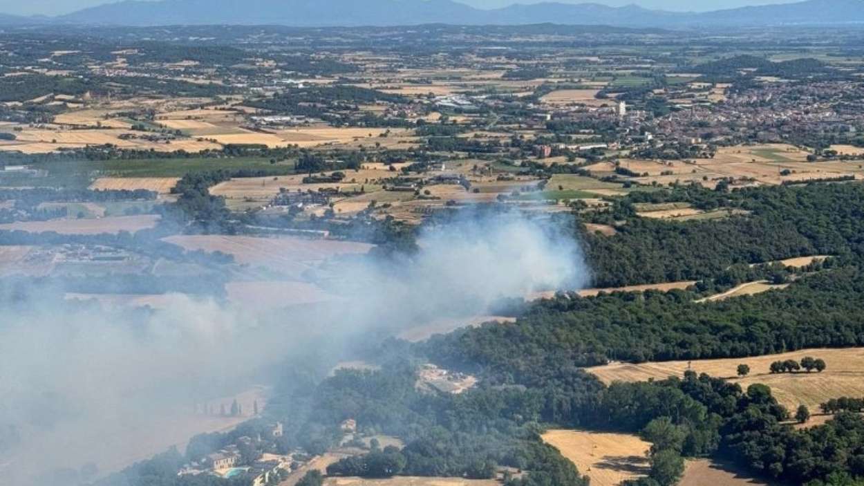 Incendio en La Bisbal d'Empordà