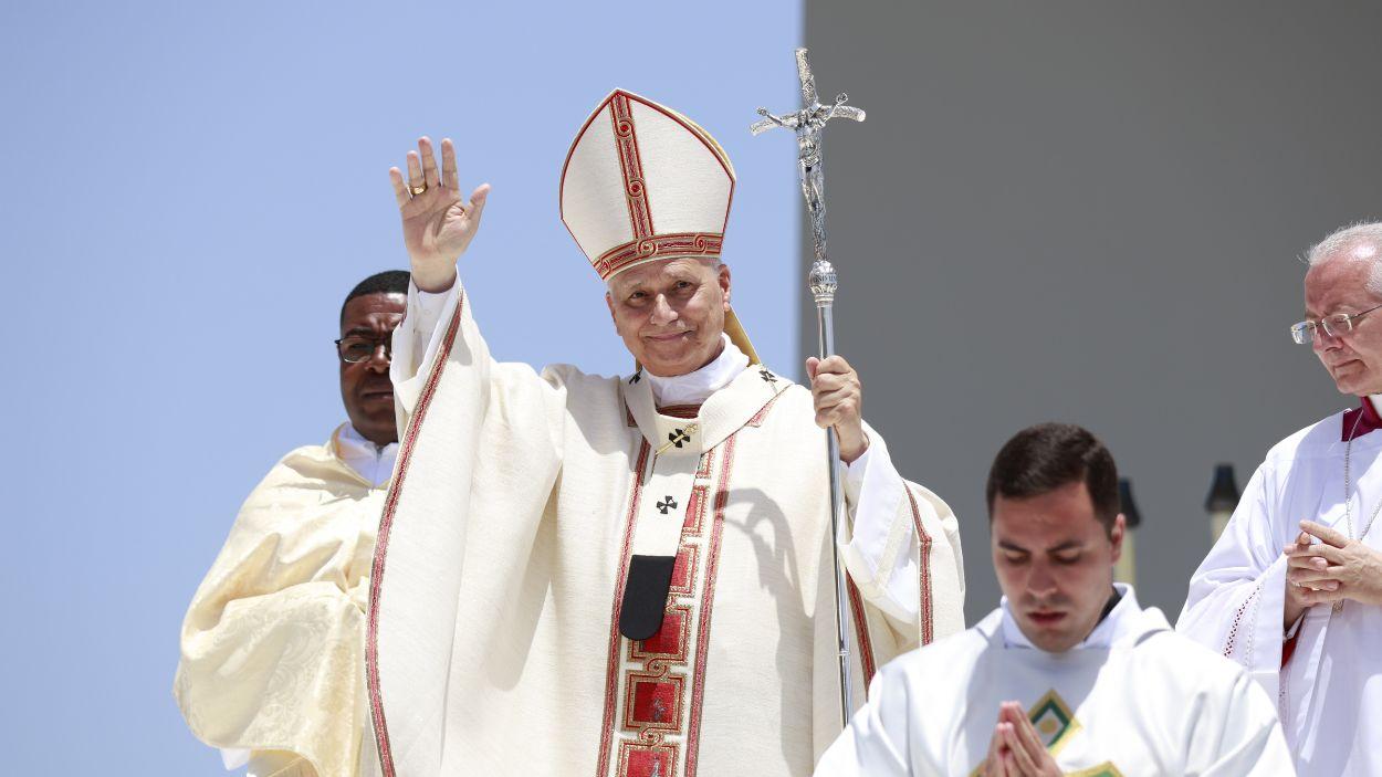 El Papa León XIV preside la celebración de la Santa Misa. EP.
