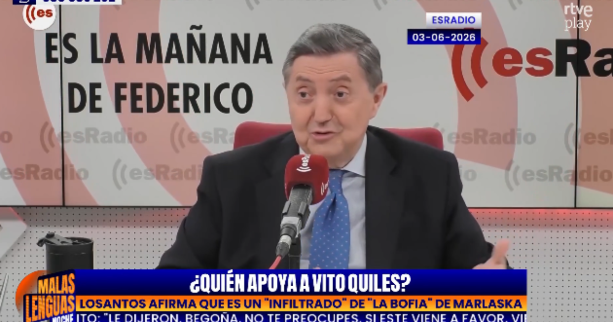 Jiménez Losantos dice que Vito Quiles es un «infiltrado» del Gobierno… y en ‘Malas Lenguas’ dan con el por qué de la acusación: «Competencia…»