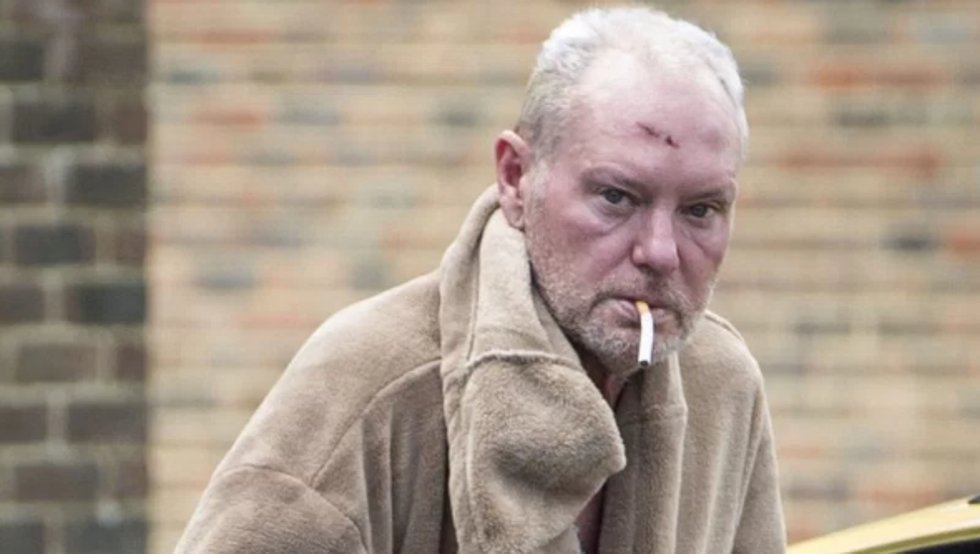 Paul Gascoigne en una de las fotos filtradas por 'The Sun' en 2016