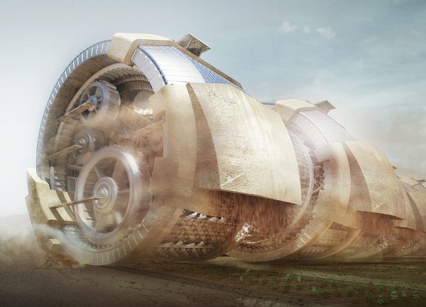 Deserscraper. Una máquina monstruosa para combatir la desertificación