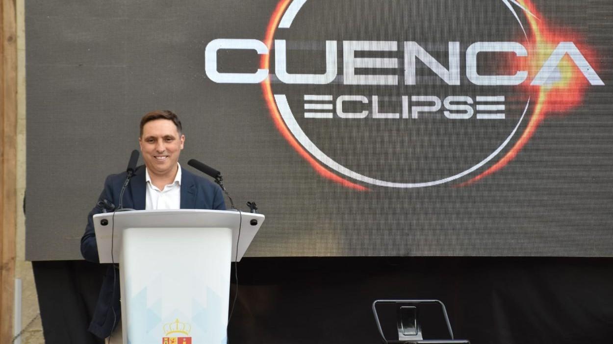 Álvaro Martinez Chana, acto presentación programación musical con motivo del Eclipse Solar. Diputación de Cuenca