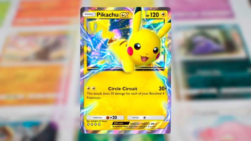 Carta de Pikachu del TCG de Pokémon