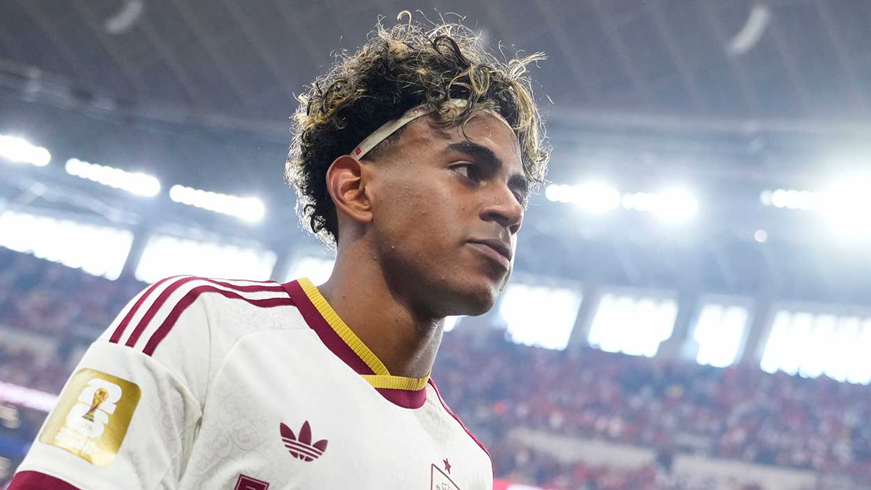 Lamine Yamal con la selección española. EP/FIFA