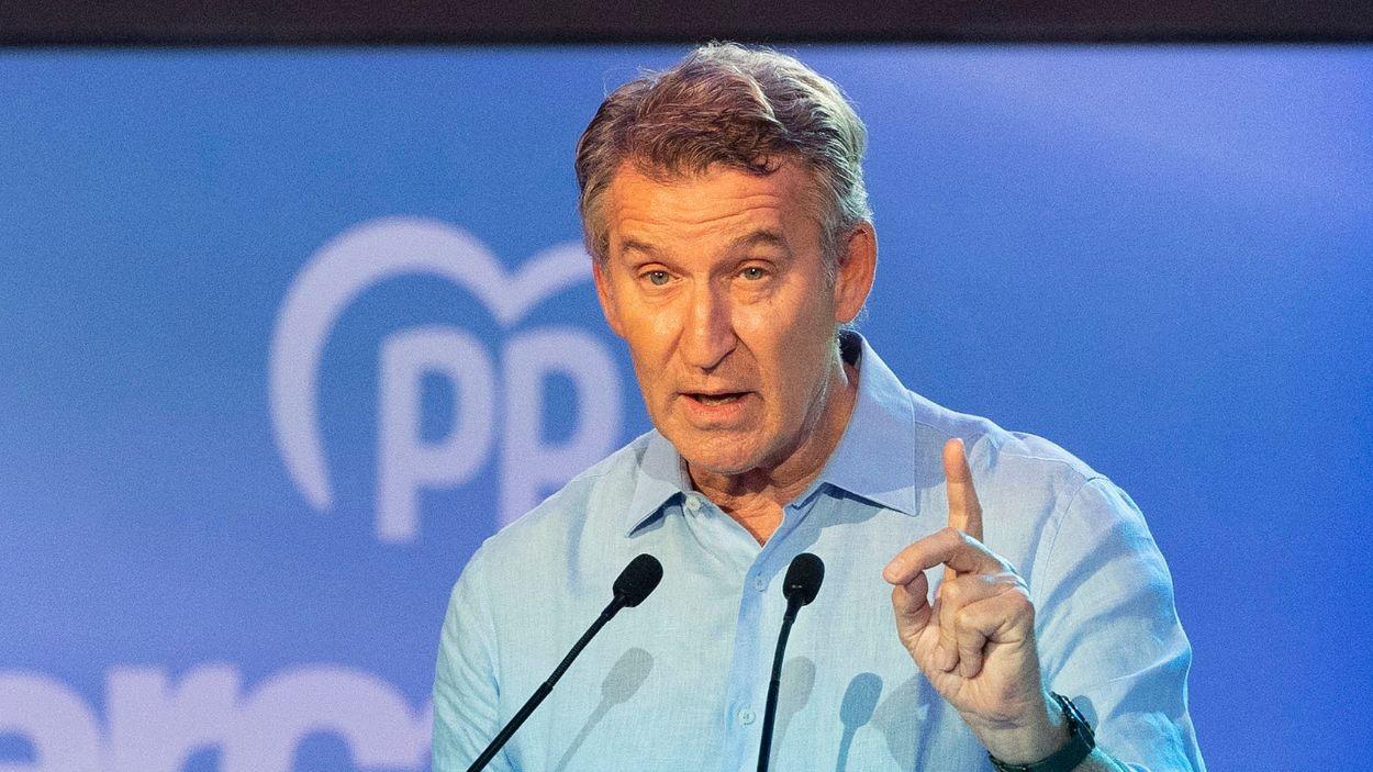 El presidente del Partido Popular, Alberto Núñez Feijóo. EP