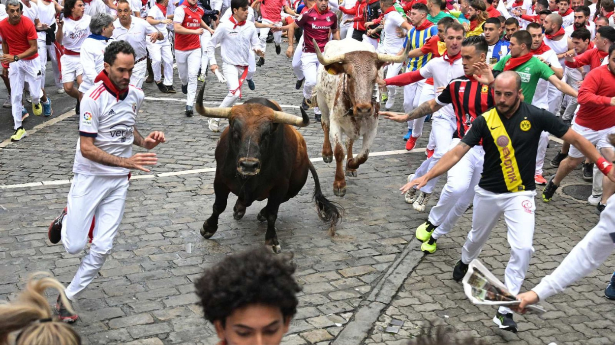 Primer encierro San Fermín. TVE
