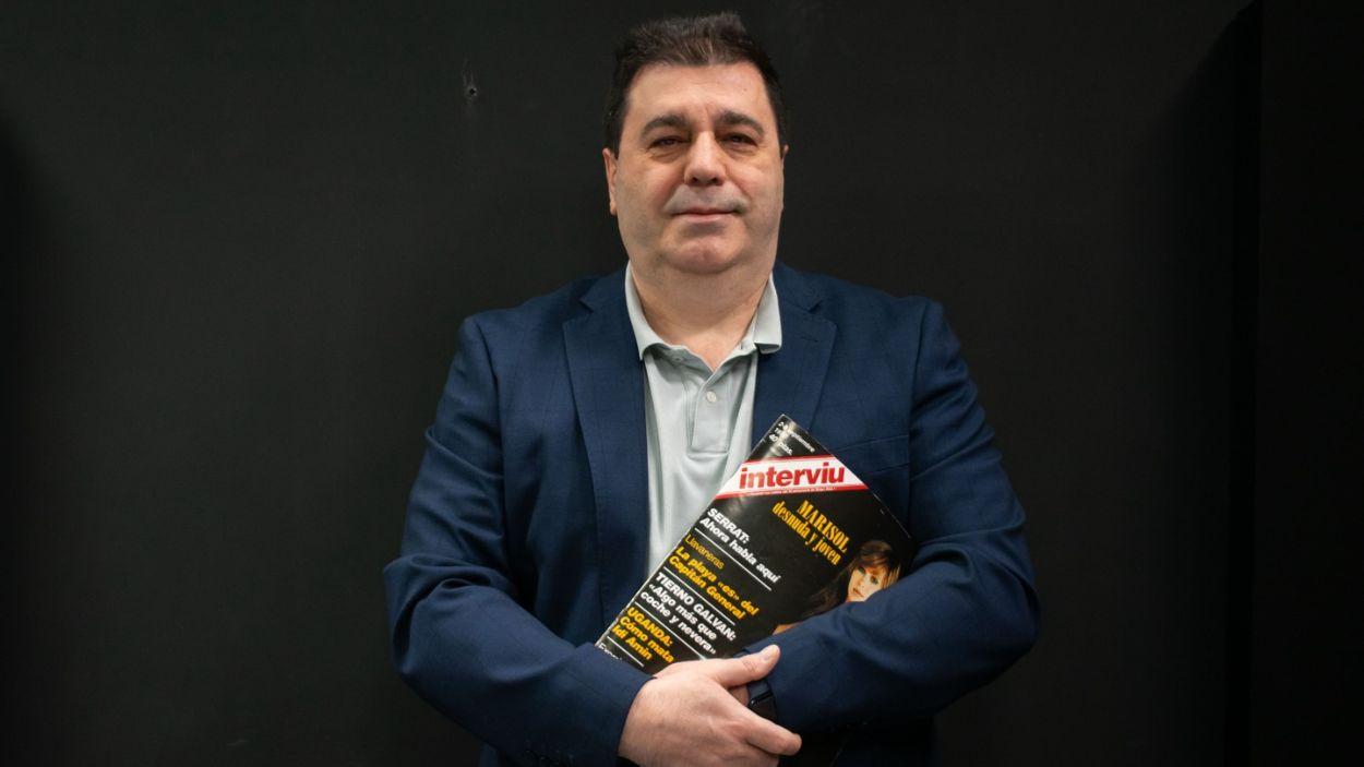 Luis Miguel Montero, autor del libro De Lola Flores a los papeles de ETA. Los secretos mejor guardados de la revista Interviú' , trabajó en la revista durante 26 años 