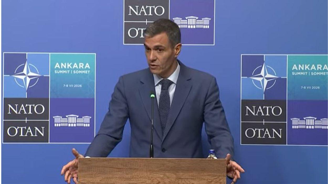 El presidente del Gobierno, Pedro Sánchez, en la Cumbre de la OTAN.