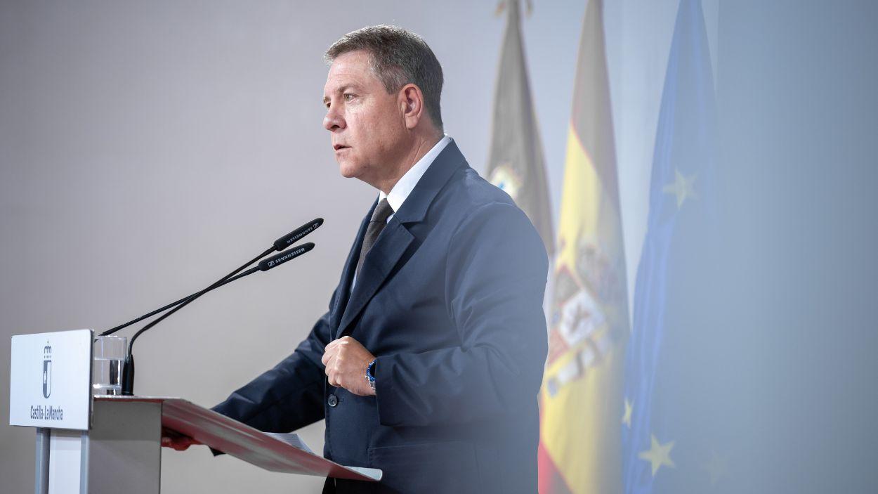 Emiliano García Page, presidente de Castilla La Mancha. JCCM.