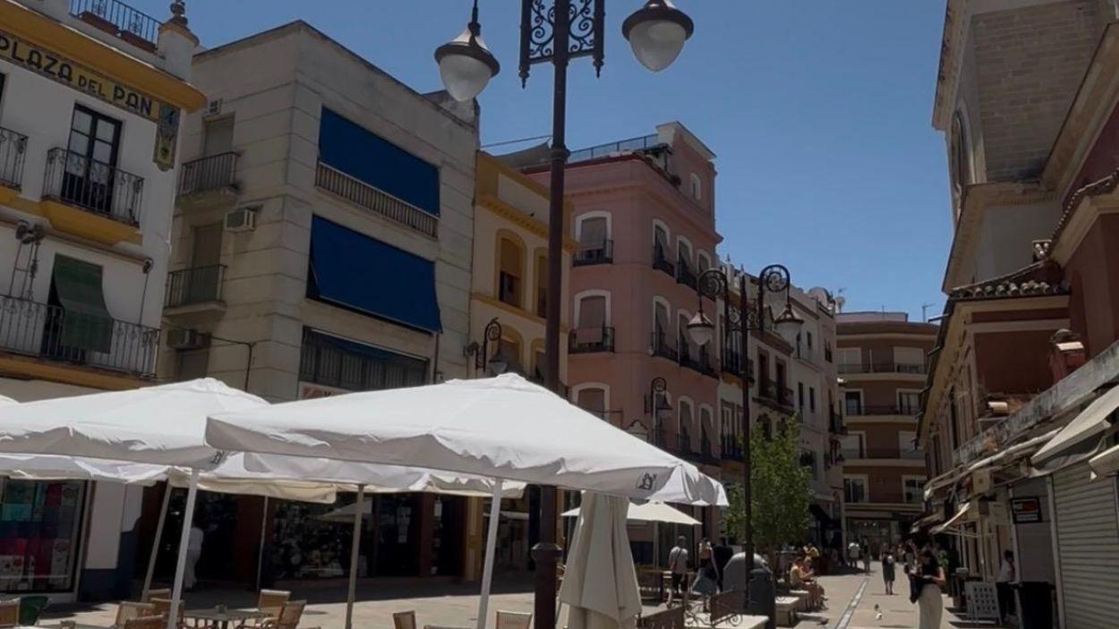 La Plaza Jesús de la Pasión (Plaza del Pan), sin toldos / PSOE de Sevilla