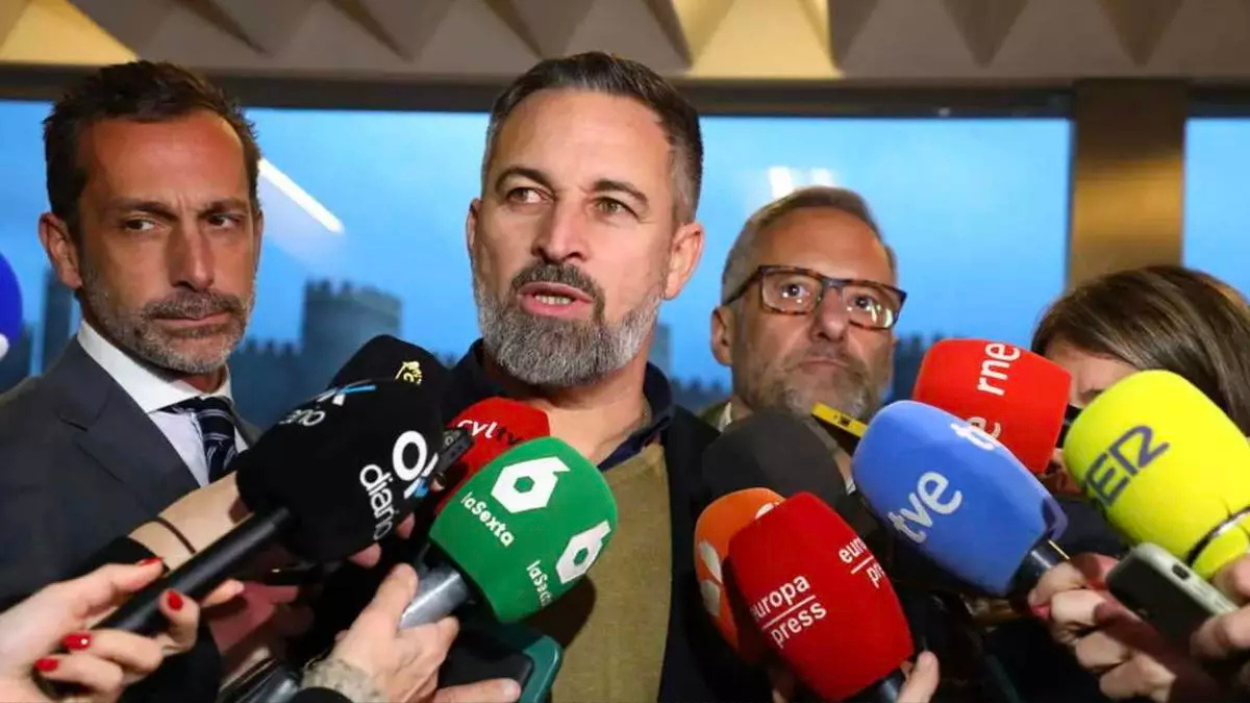 Álvaro Zancajo y Santiago Abascal. EP