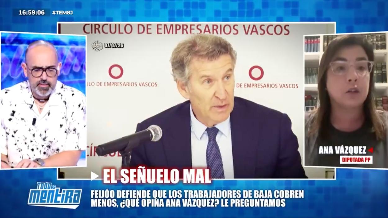 Ana Vázquez interveniendo en 'Todo es Mentira'