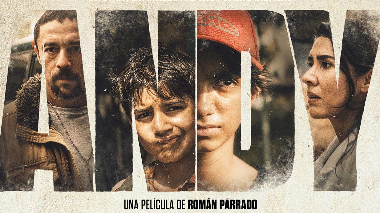 Póster oficial de 'Andy', una película de Román Parrado.