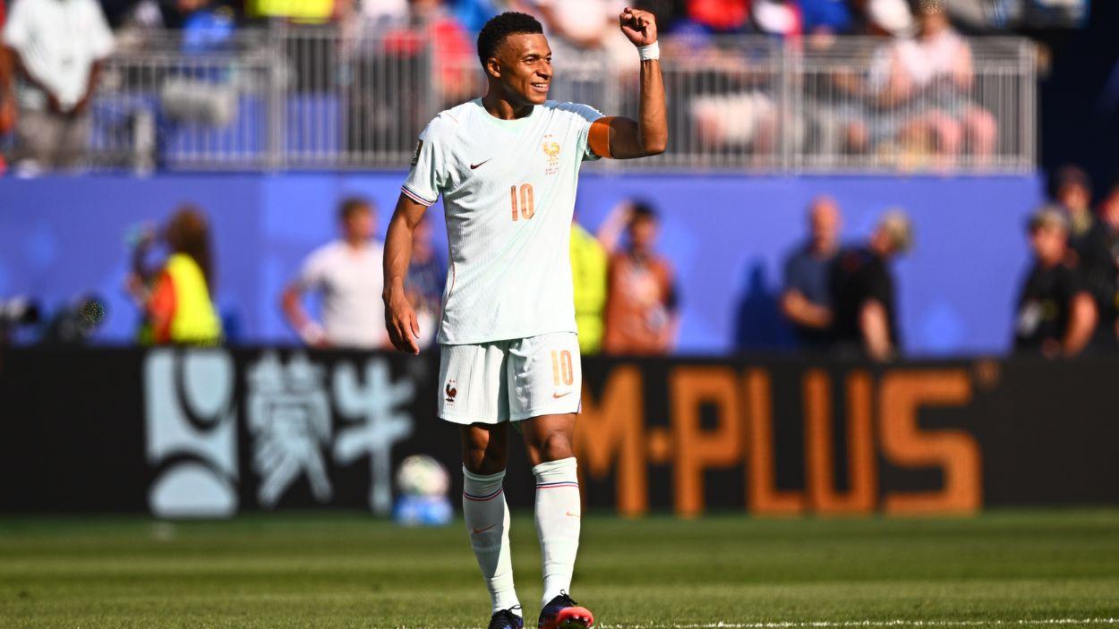 Kilyann Mbappé durante el Marruecos   Francia disputado el 9 de julio de 2026. EP