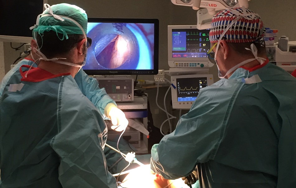 Cirugía laparoscópica en 3D