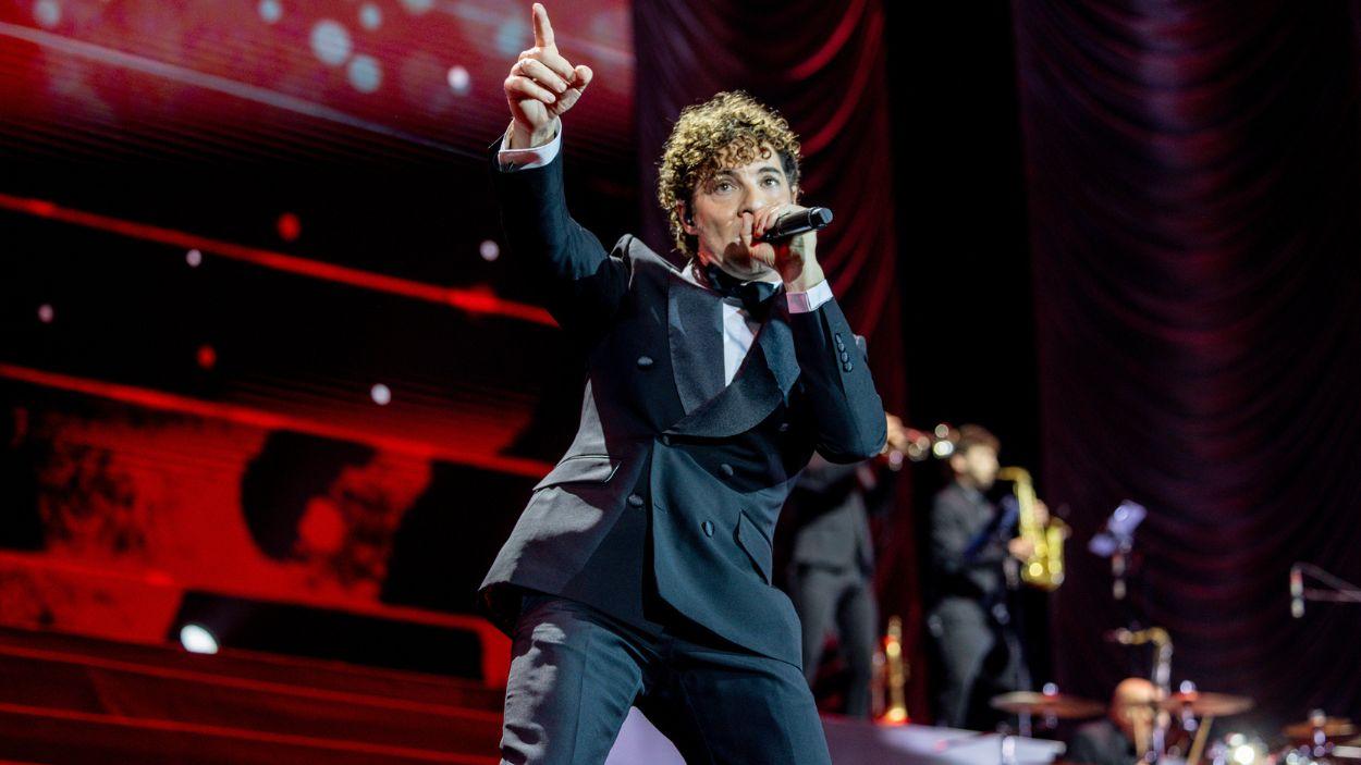 El cantante David Bisbal durante una actuación. EP.